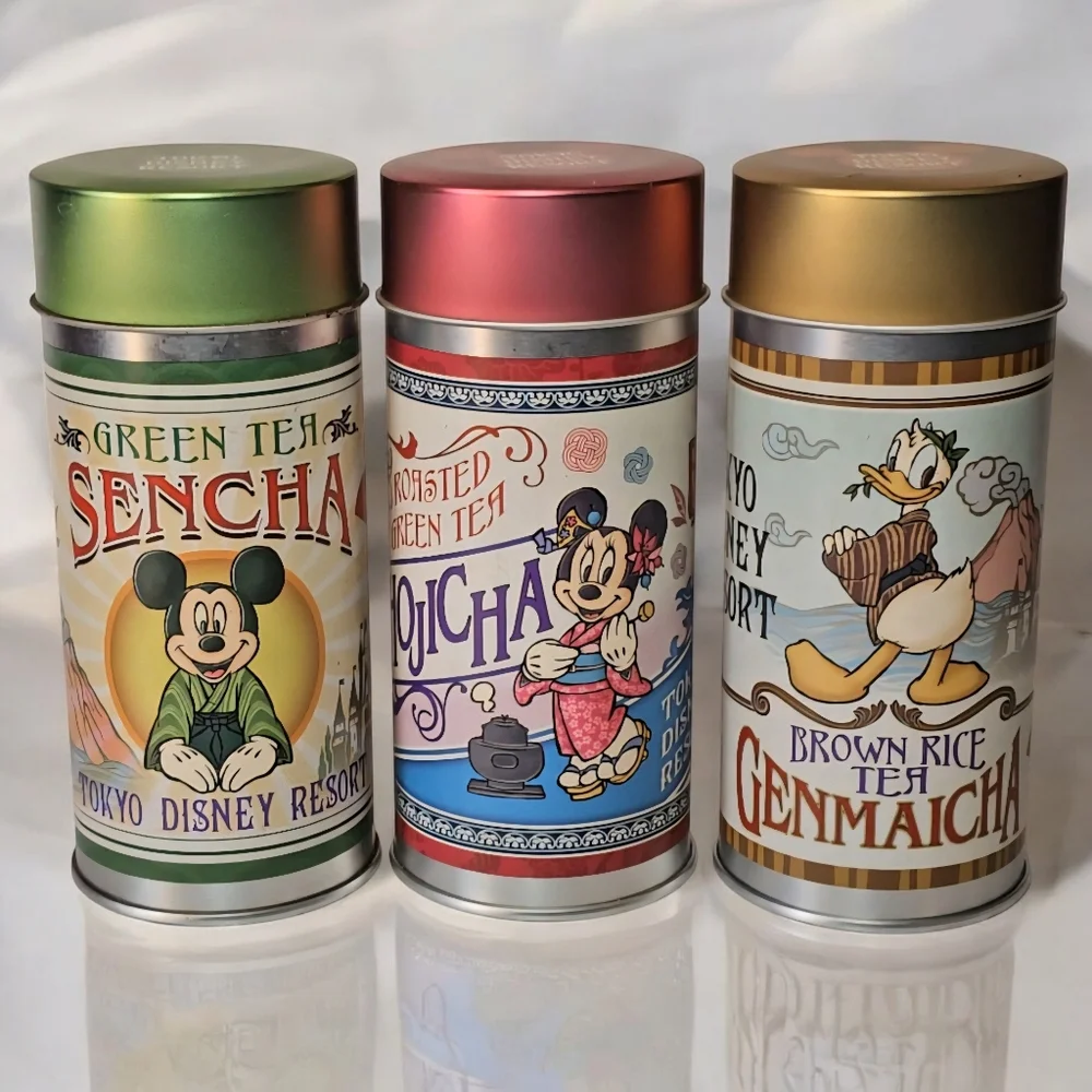 👽3/$12    Tokyo Disney Resort Set of 3 Tea Tins Empty